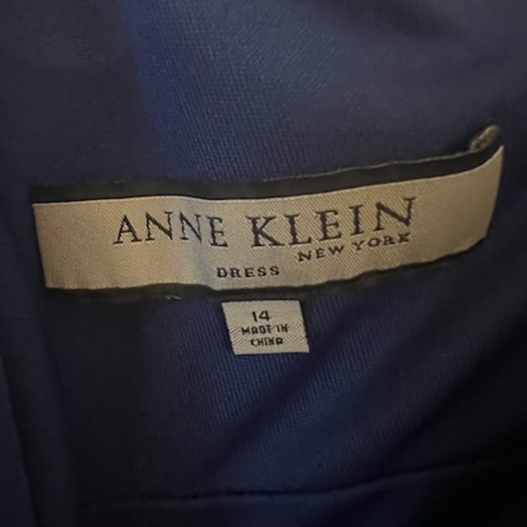 Ann Klein Royal Blue Dress 14 - Picture 5 of 8